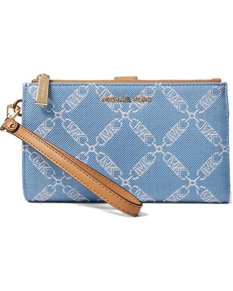 michael kors jet set double zip wristlet|leather continental wristlet michael kors.